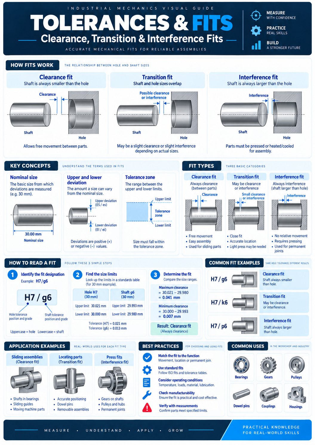 Tolerances & Fits visual guide