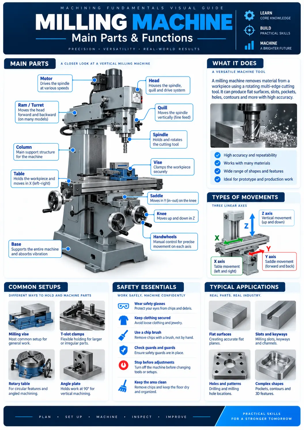 Milling Machine visual guide